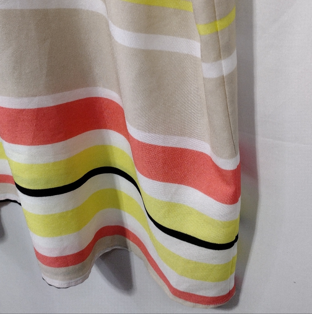Calvin Klein Striped Multicolor Button Shirt Womens 2X Multicolor Boho Retro Y2K - Picture 4 of 8
